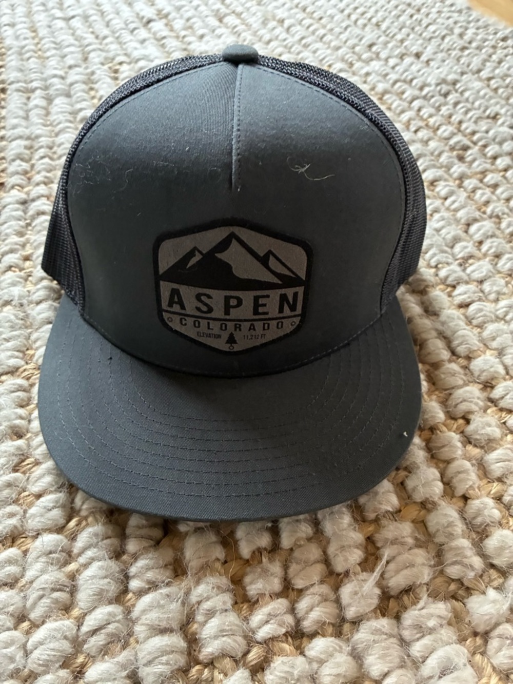 Colorado Aspen Black Trucker Hat -